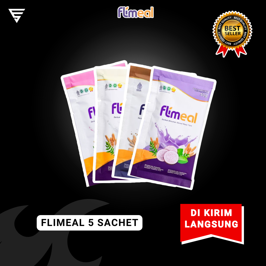 

[GARANSI ORI] FLIMEAL Makanan Rendah Kalori Meal Replacement 5 scht