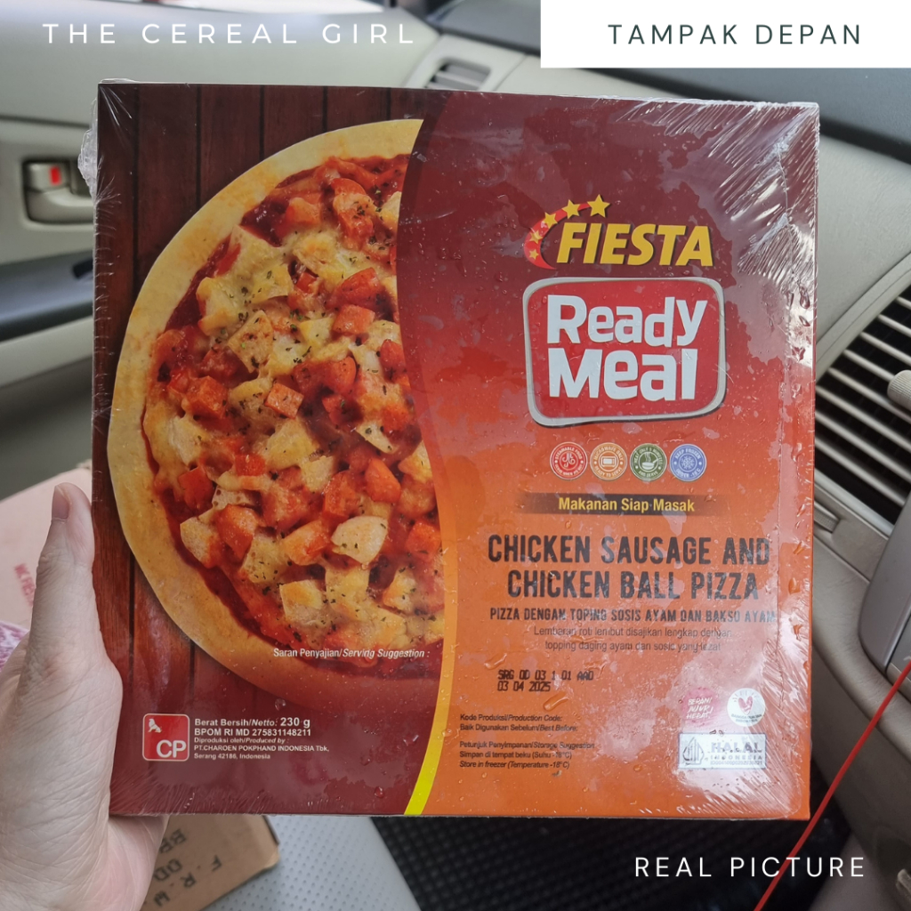 

[KONDISI BARU - 100% ORIGINAL] FIESTA Chicken Sausage and Chicken Ball Pizza 230gr - Ready Meal - Makanan Siap Masak