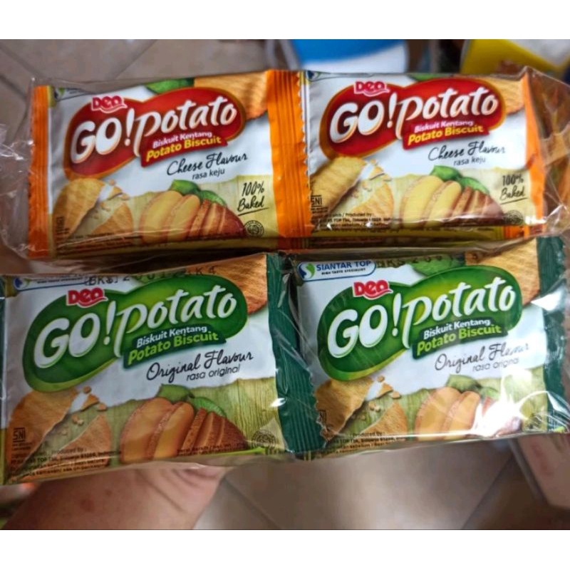 

Go Potato Biskuit Kentang Original Keju Cheese Terlaris
