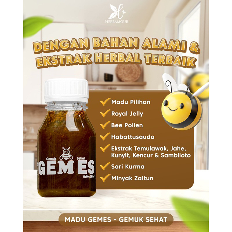 

HERBAMOUR-HERBALOV MADU GEMES GEMUK SEHAT