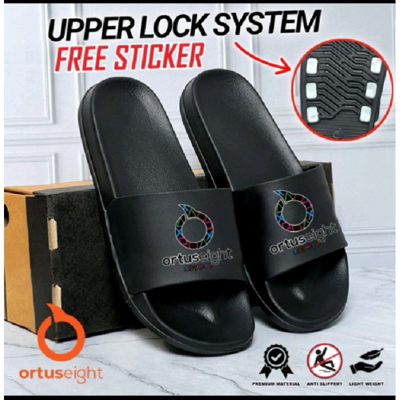 sandal Slide Slop Upper Lock System Kekinian original