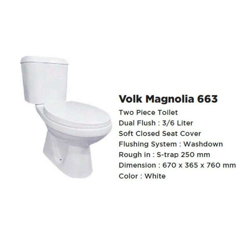 kloset duduk plus shower bidet/shower cebok