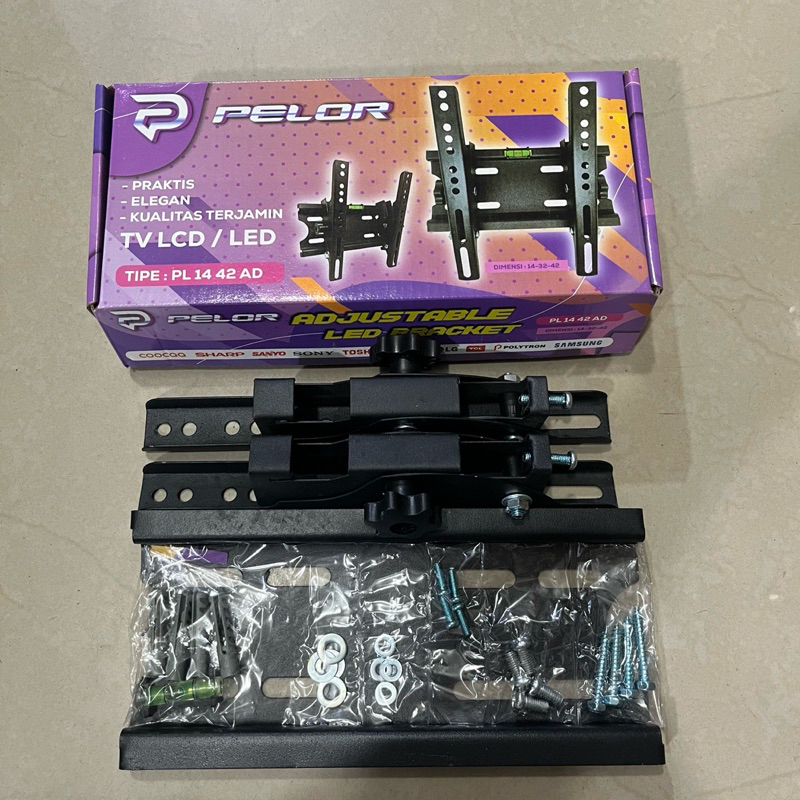 Bracket tv 32 inch Pelor Breket Bracket dinding tembok premium