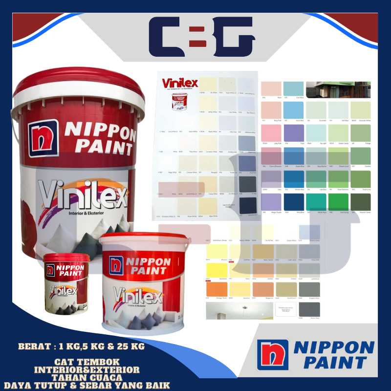 CAT TEMBOK NIPPON PAINT VINILEX 5000 KEMBANG 5 KG