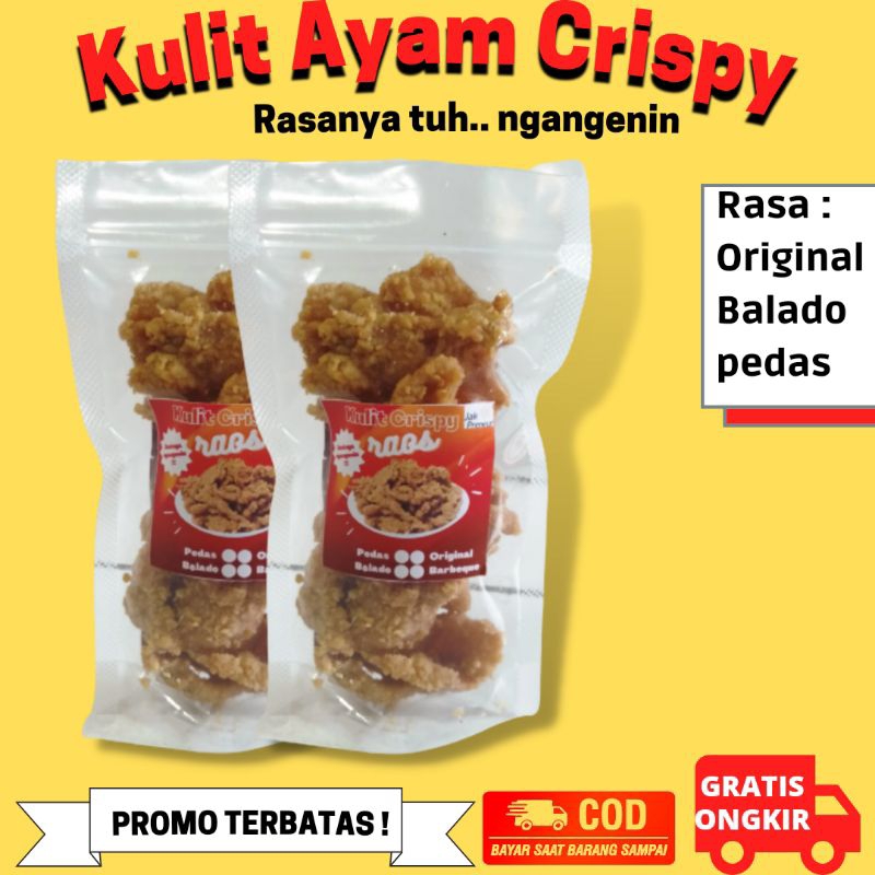 

Kulit Ayam Crispy Rasa Pedas,original dan balado