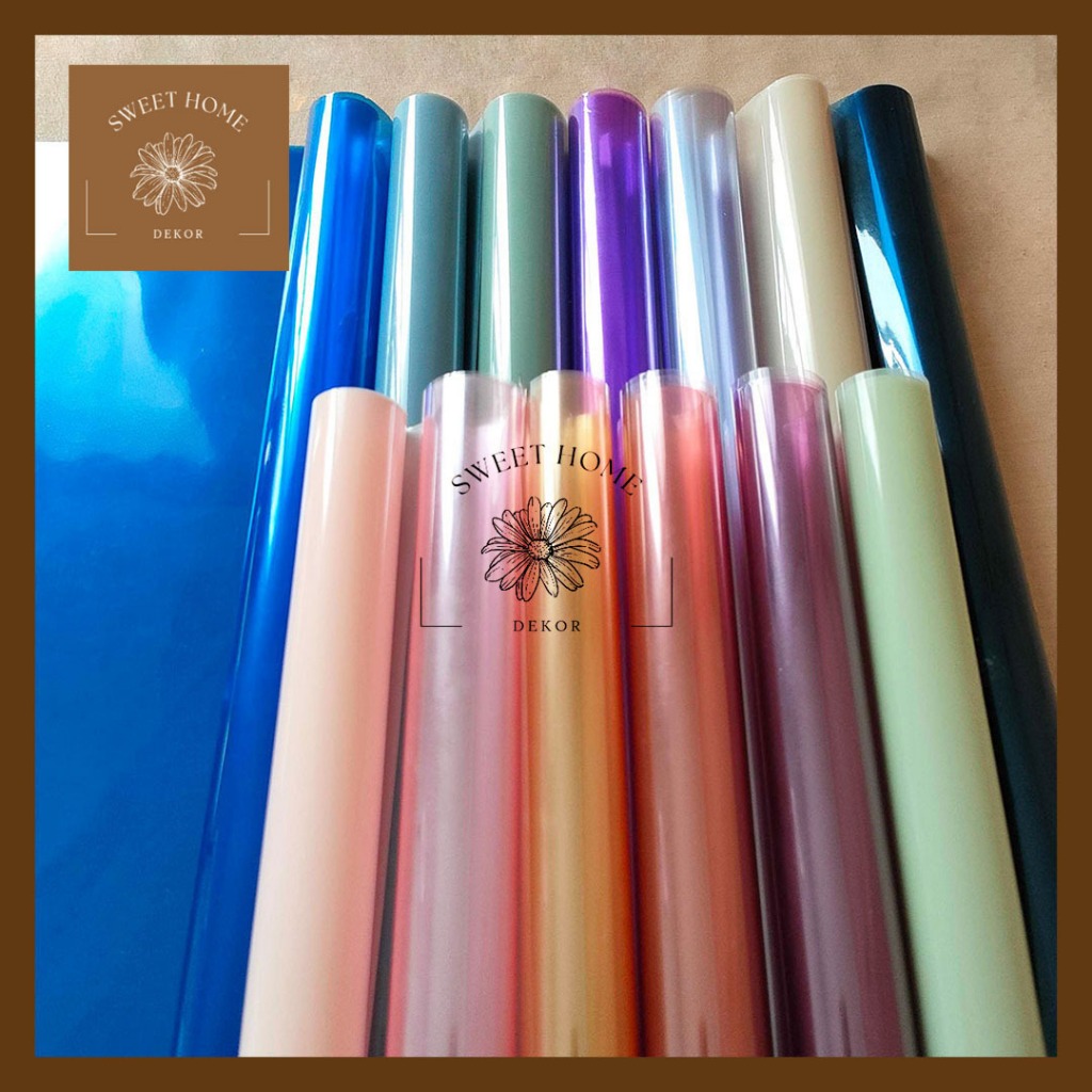 

Color OPP Transparent Reflection Kertas Bunga Wrapping Paper Kertas Buket Flower Wrapping Waterproof Paper Bunga Wrapping Cellophane Ketras Florist Material Hand Bouquet