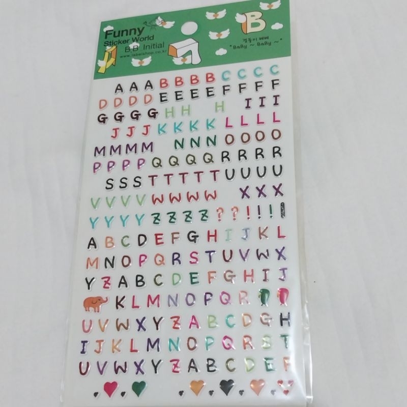 

Funny Sticker World Sticker alphabet | Preloved Sticker