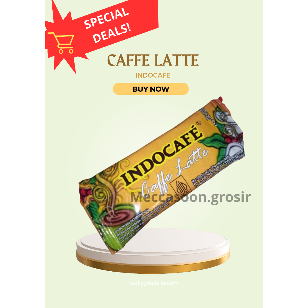 

CAFFE LATTE (instan) 10 sachet - INDOCAFE- EXPIRED PANJANG: *cek deskripsi - SIAP KIRIM!! FREE BUBBLE WRAP!