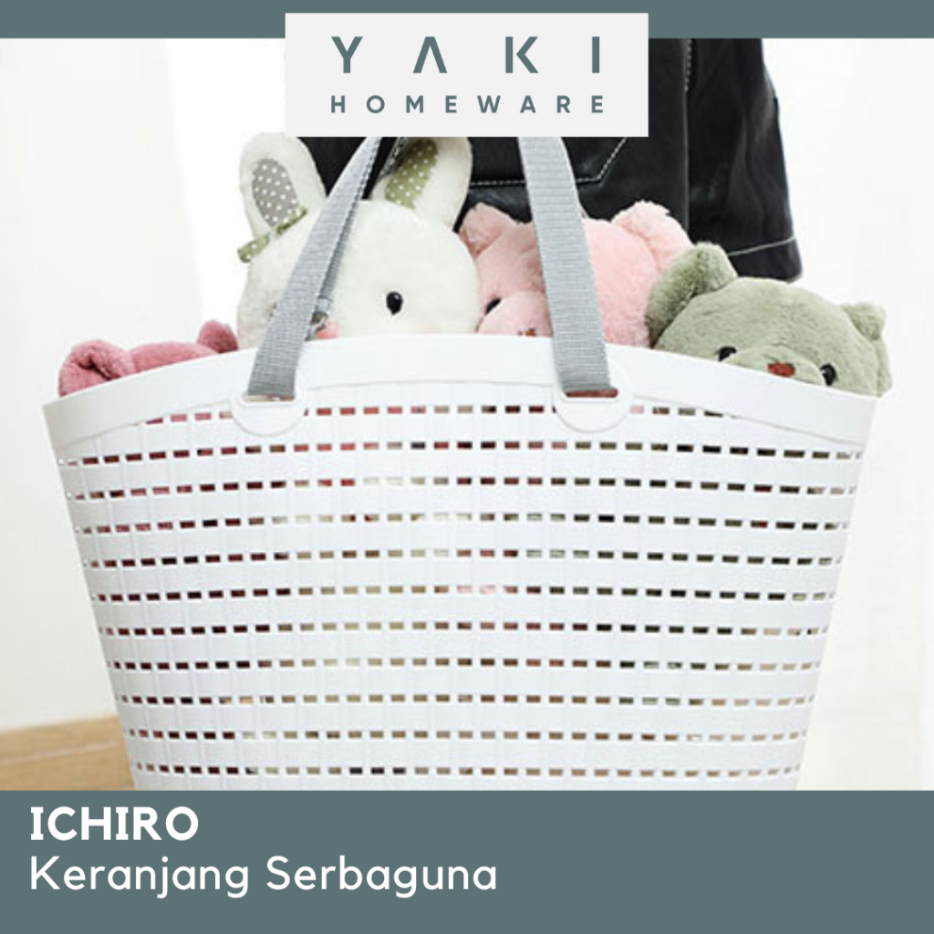 YAKI - ICHIRO Keranjang Belanjaan Minimalis Keranjang Plastik Shopping Multifungsi Basket Bag Belanj