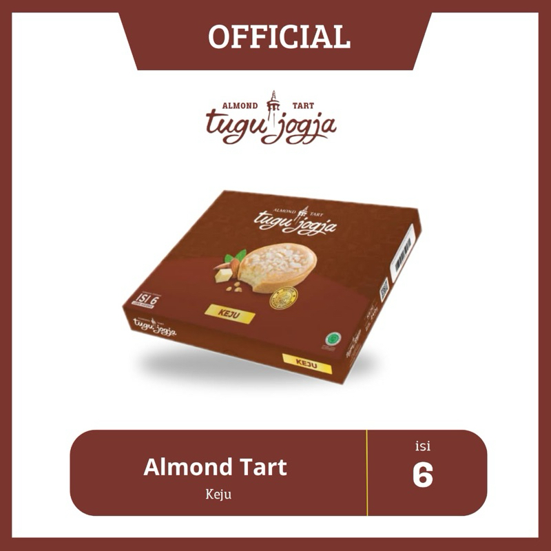 

Almond tart tugu jogja isi 6 KEJu