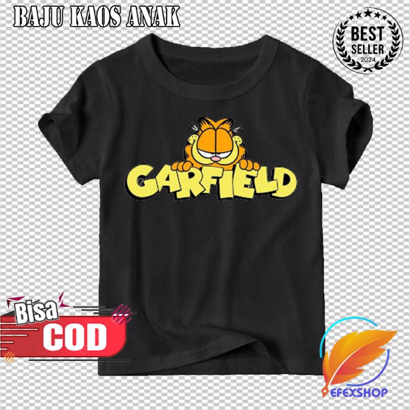 KAOS GARFIELD BAJU KAOS ANAK GARFIELD