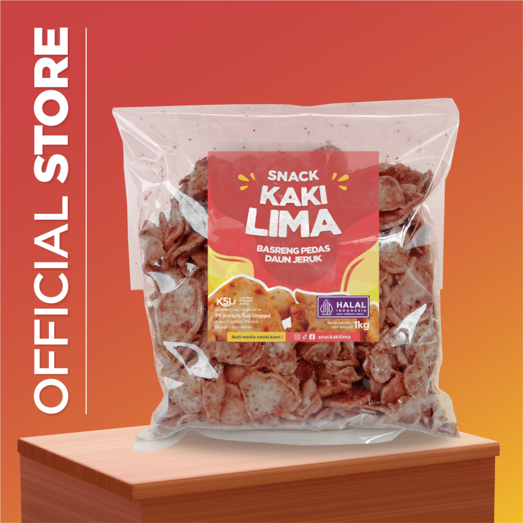 

( Bundle 1 pcs ) Basreng Pedas Daun Jeruk 1kg