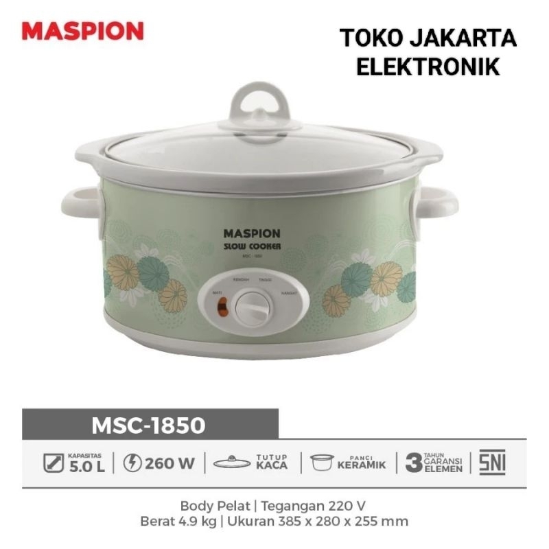 MASPION SLOW COOKER 5L MSC1850