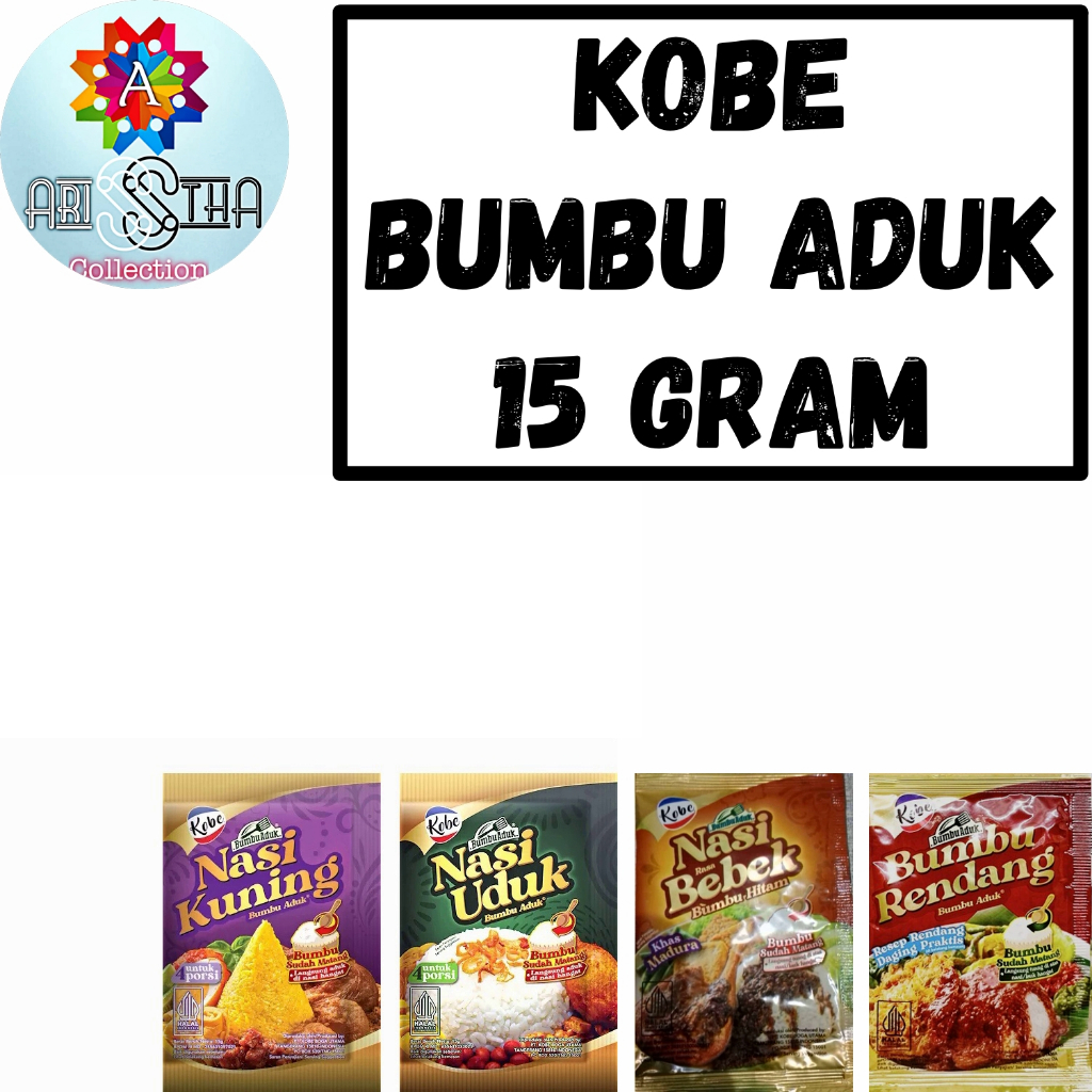 

Kobe Bumbu Aduk Nasi Uduk Nasi Kuning 15 Gram