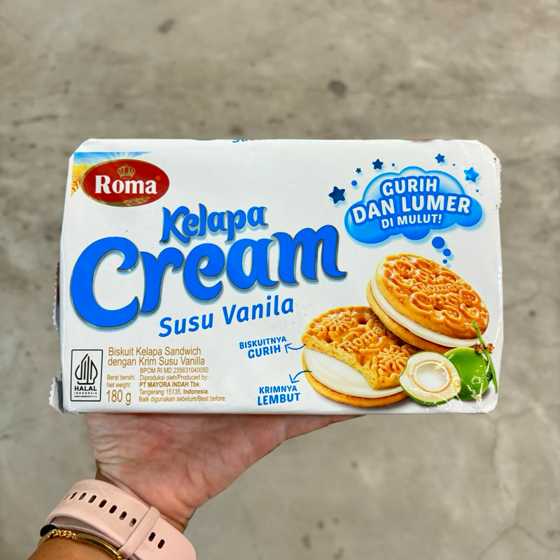 

Roma Kelapa Cream Vanilla Coklat 189 Gr