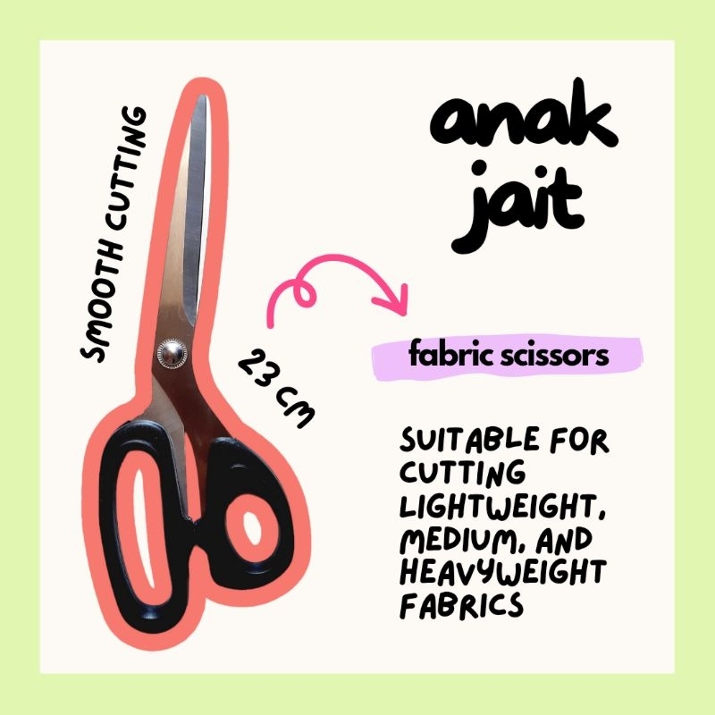 Gunting Kain / Gunting Bahan / Gunting Potong Kain / Gunting Kain Premium / Gunting Bahan Premium / 