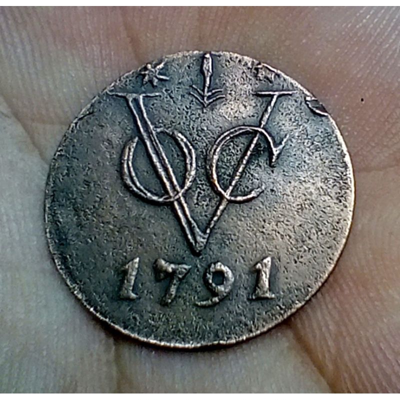 Koin VOC 1 Duit Gelderland 1791