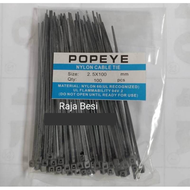 

Kabel Ties Hitam 10 cm Kabel Ties Nilon