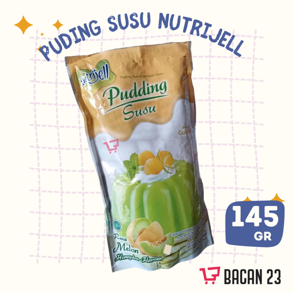 

Puding Susu Nutrijell Rasa melon (145 gr) / Puding Melon / Puding Bubuk Dengan Susu