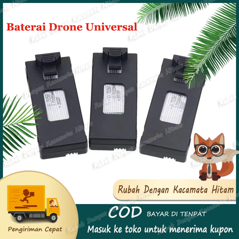 E68/E88/E99/P8/P9/KY202 Baterai Lithium Universal Kapasitas Besar untuk Drone, Berbagai Gaya, Daya T