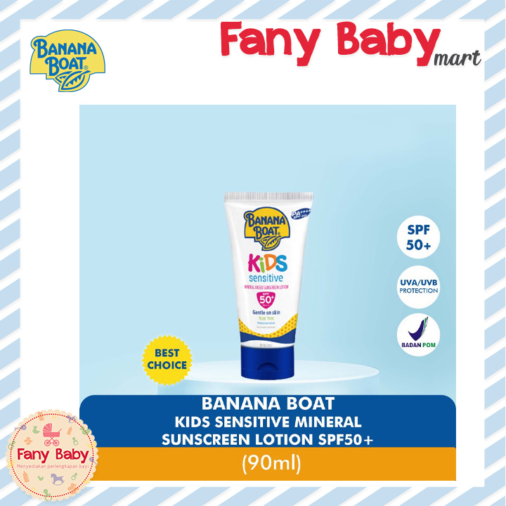 BANANA BOAT KIDS SENSITIVE SUNSCREEN LOTION SPF 50+ 90ML