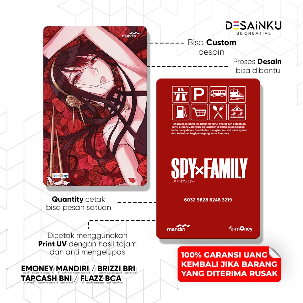 EMONEY ANIME SPY X FAMILY/ YOR FORGER / FLAZZ BRIZZI TAP CASH ANIME