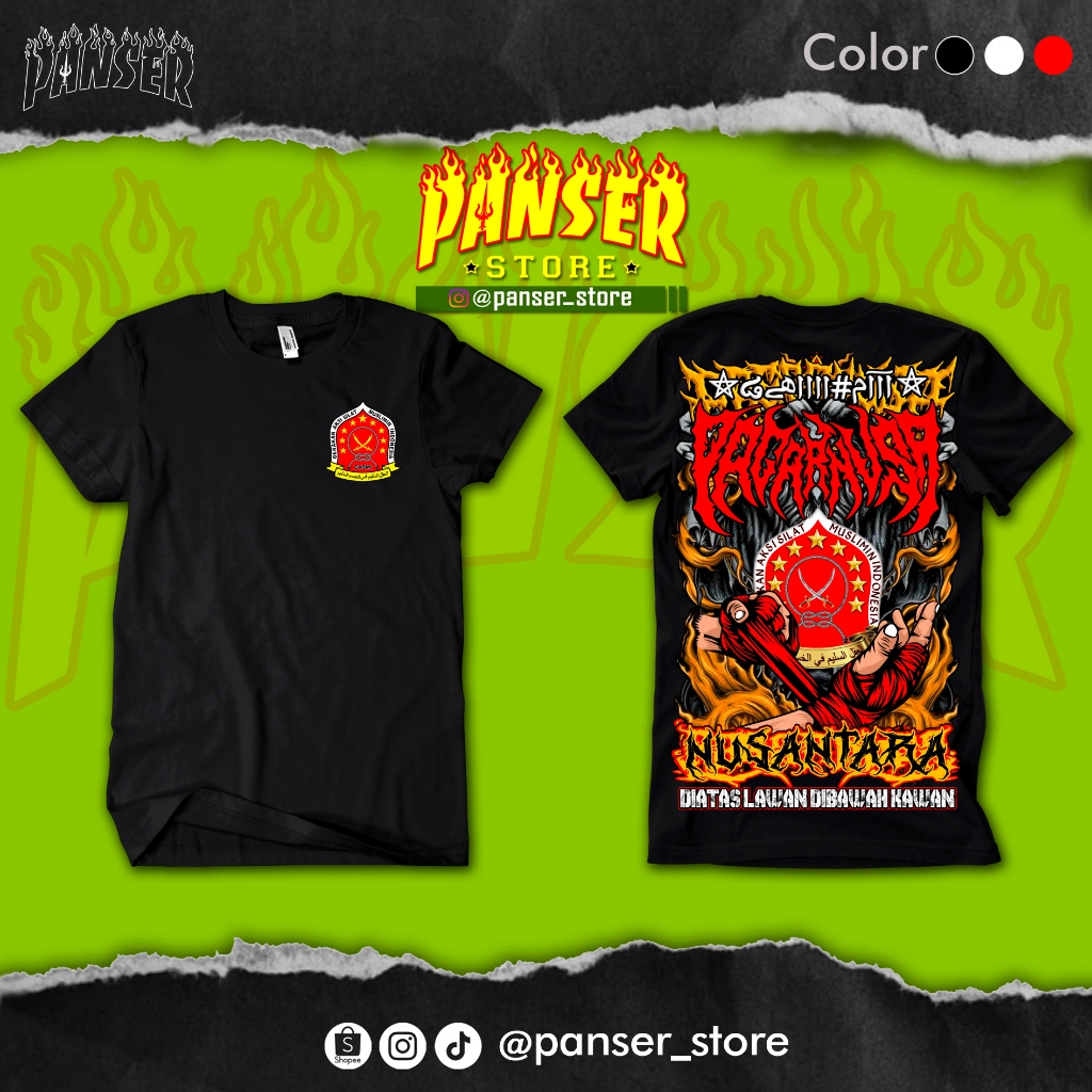 Pagar Nusa Gasmi Nusantara hitam, merah, putih (Koas, Hoodie, Ts Hoodie, Singlet, Anak)