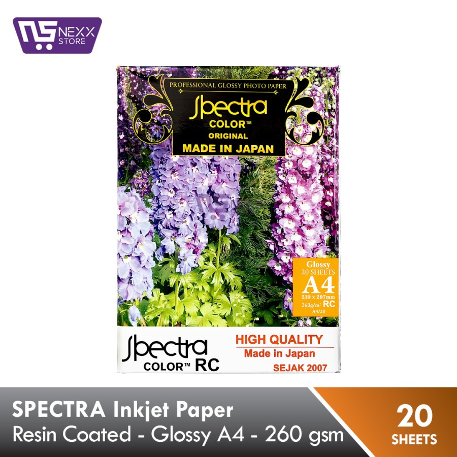 

SPECTRA RC Inkjet Paper Glossy A4 260 gsm