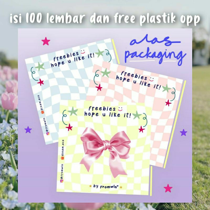 

Bundle alas packaging 100 dan 50 pcs lebih murah