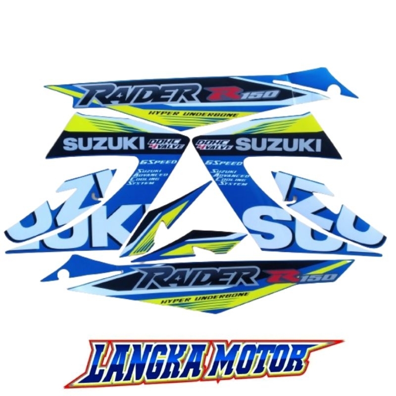 Satria Striping Stiker bodi Suzuki SATRIA FU 150 Raider