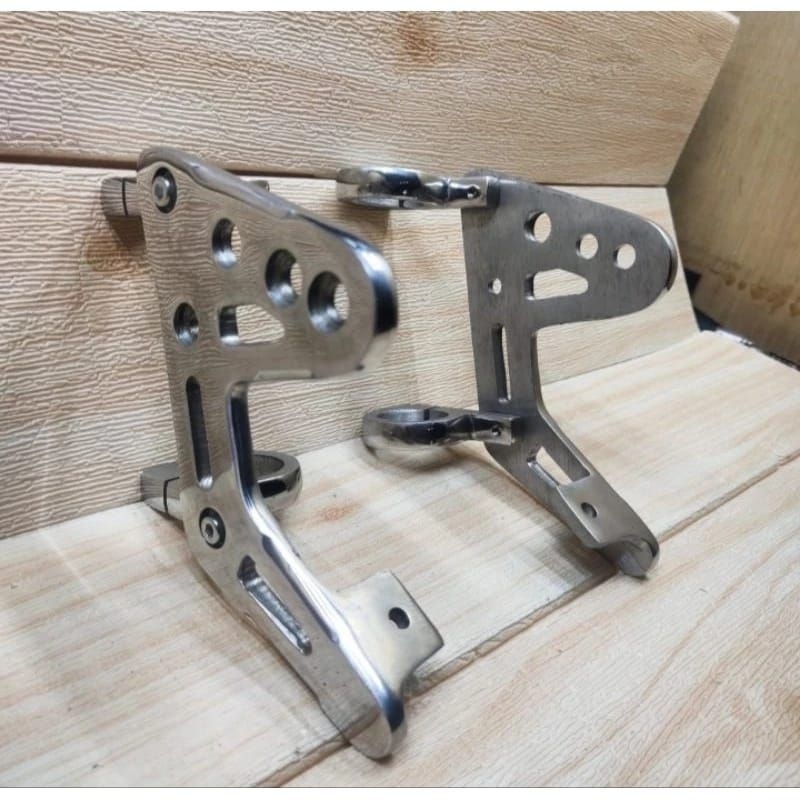 KUPINGAN LAMPU DI AS SHOCK MOTOR MODEL BPRO PANGKON BREKET LAMPU RX KING MP TIGER GL VIXION KLX VIKS