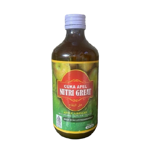 

CUKA APEL NUTRI GREAT 300 ML APPLE VINEGAR ORGANIC MENJAGA KESEHATAN