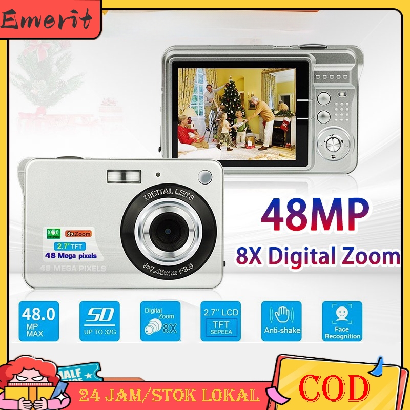 【COD】 Camera Digital Digicam Kamera Pocket 48MP 1080P Kamera Mini / Kamera Saku Model Retro i20 Digi
