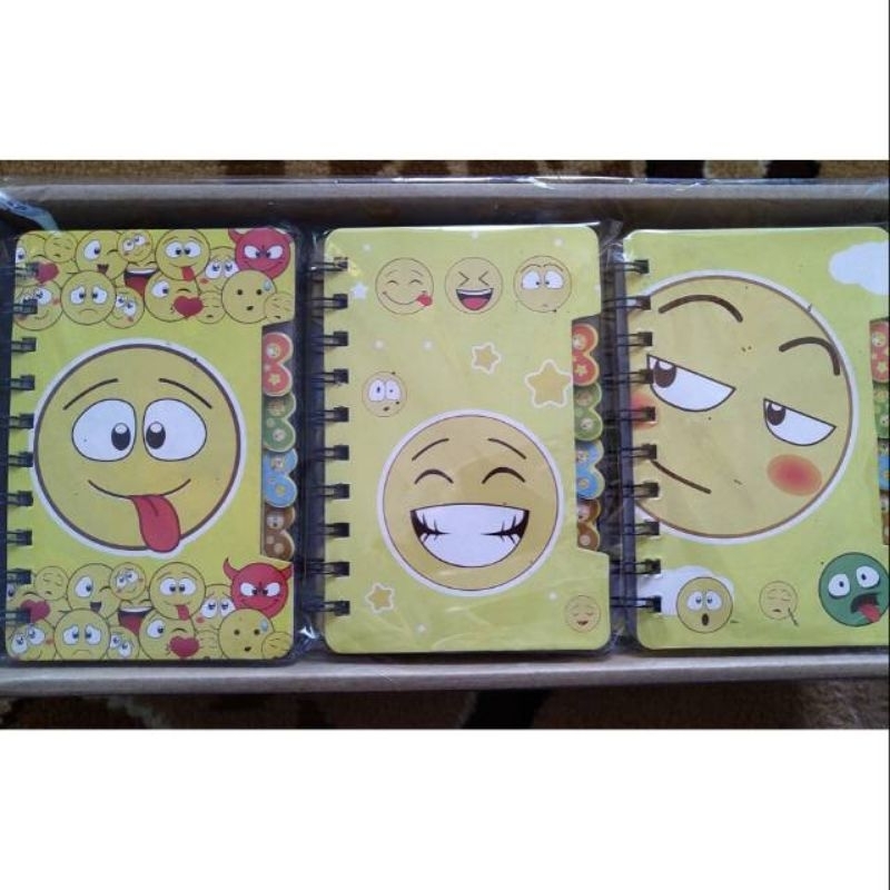 

Notebook Ukuran 9x14 Buku Memo Binder Kecil CM Motif Karakter