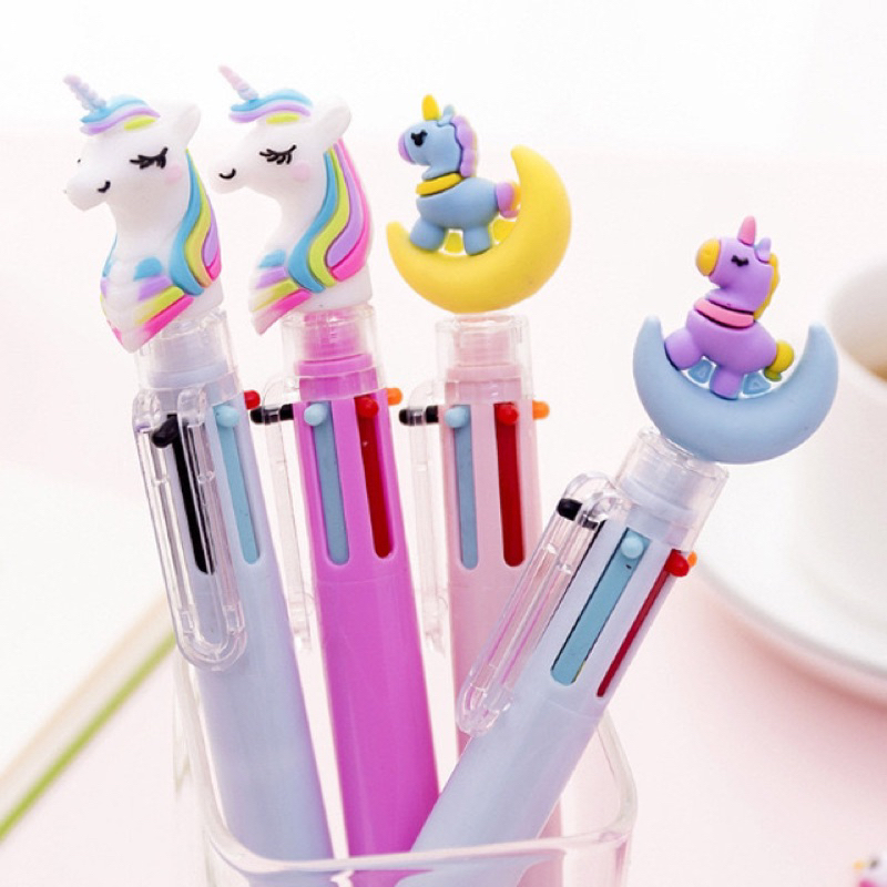 

[DWCORNER] Pulpen Cetekan 6 Warna 6 IN 1 / Pulpen Warna Mekanik Colour / 6 in 1 Pulpen Multicolour / Pulpen Warna 6 IN 1