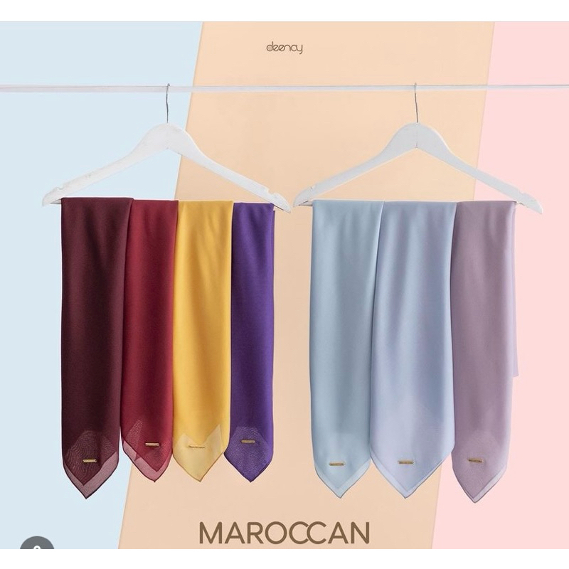 HIJAB SEGIEMPAT POLOS DEENAY MAROCCAN SERIES ORIGINAL