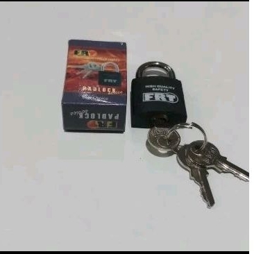 Gembok FRT Hitam Kecil 25mm dan 30mm
