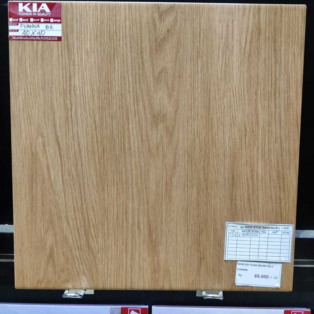 Keramik Lantai  40x40 KIA Svanna Brown