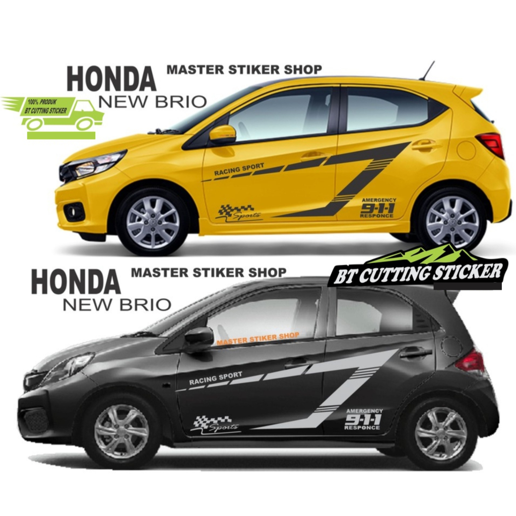 Stiker mobil HONDA ALL NEW BRIO stiker mobil brio sticker brio stya sticker all new brio satya