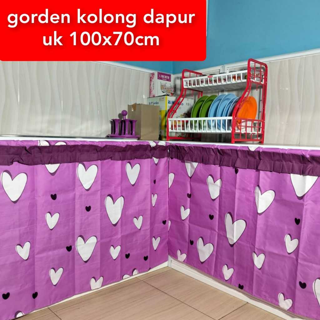 Gorden kolong dapur set terbaru murah