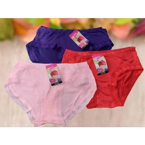 CELANA DALAM RENDA BROKAT WANITA SEXY/3 PCS CD RENDA BROKAT MODEL TERBARU
