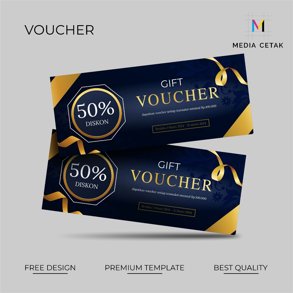 CETAK KUPON VOUCHER / KUPON DISKON BELANJA / TIKET