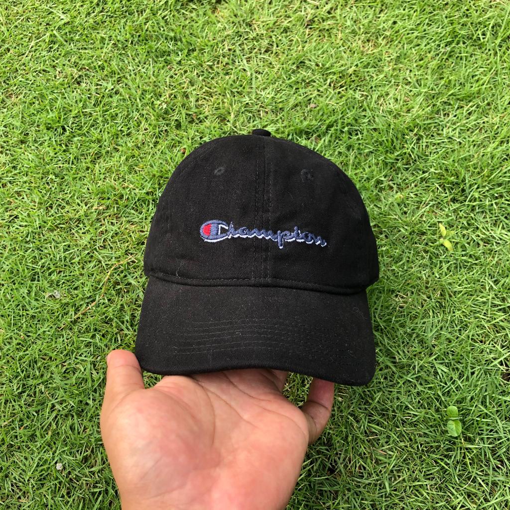 Topi Baseball Champion Black Navy (Second hand)