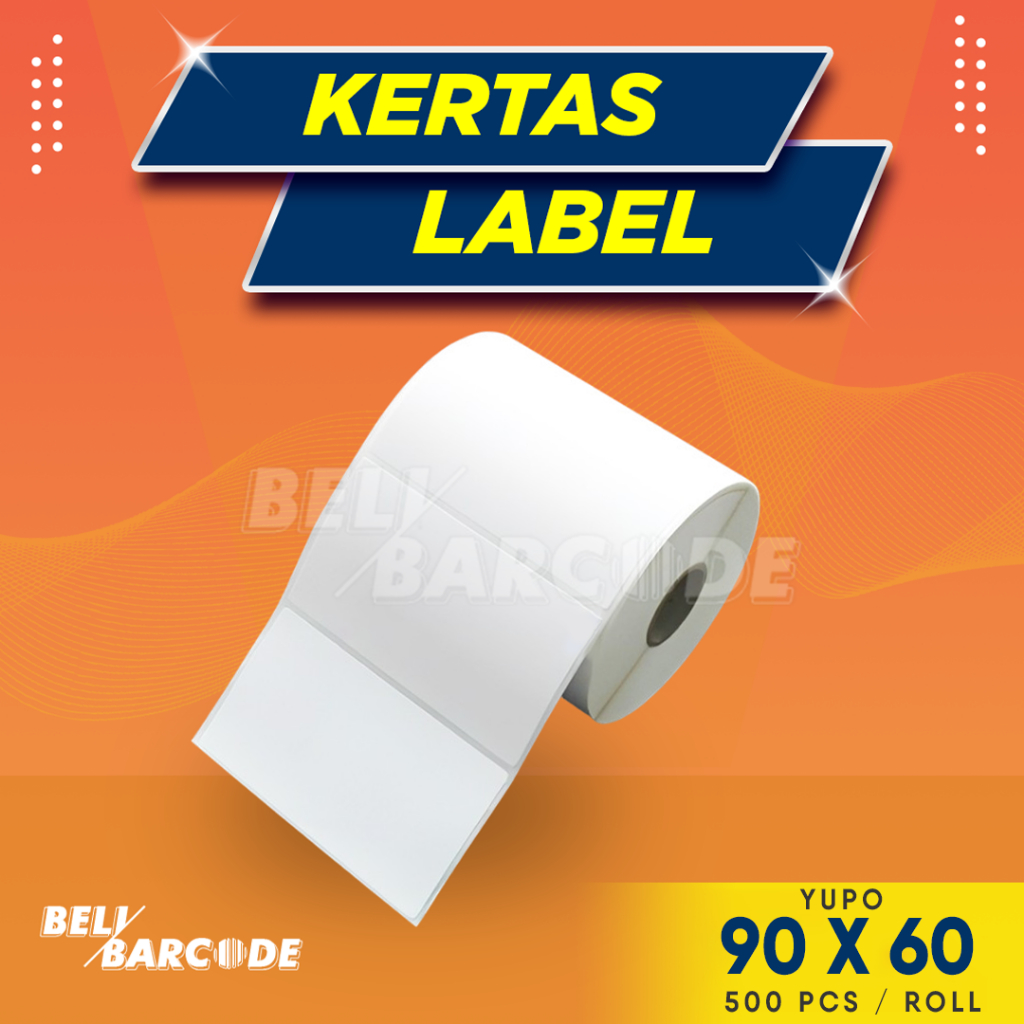 

Kertas Barcode 90x60 Stiker Label 90 x 60 mm Anti Air 90x60mm
