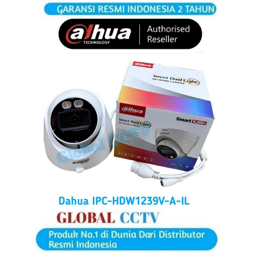 IP DAHUA 2MP IPC-HDW1239T1-A-LED FULL COLOR NIGHT BUILT-IN MIC