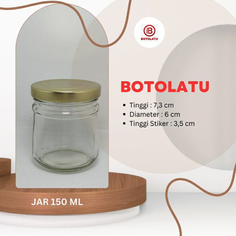 Botol Kaca JAR 150 ML