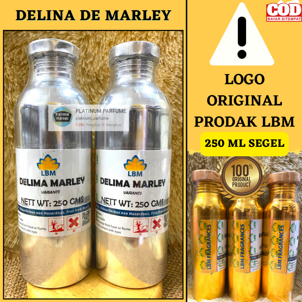 Bibit Parfum Searah Delina De Marly By LBM Fragrance 250 ML SEGEL - PERFUME MURNI SUPER - Bibit Parf