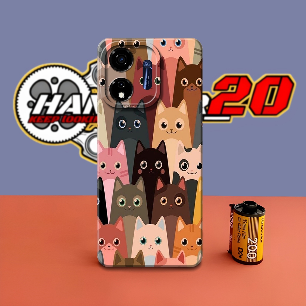 Softcase Procamera ITEL P55 5G Silikon Terbaru {TMR28} Motif Kucing Casing Lucu Casing Kekinian Vira
