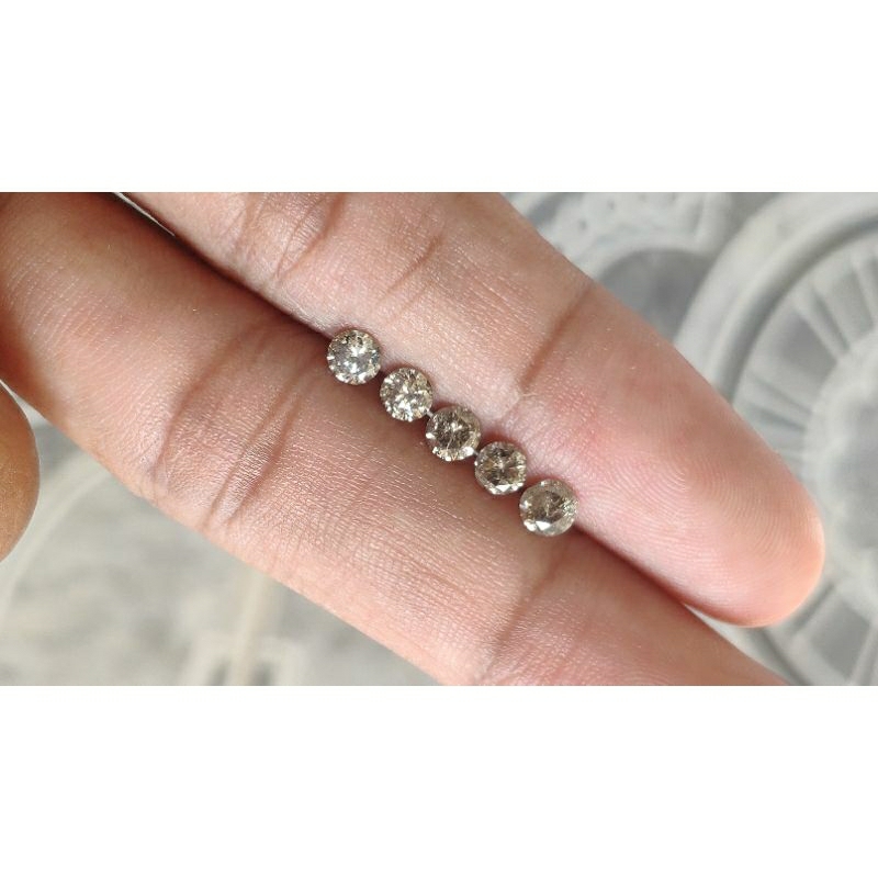 Natural berlian eropa 8pcs berlian asli lepasan berlian