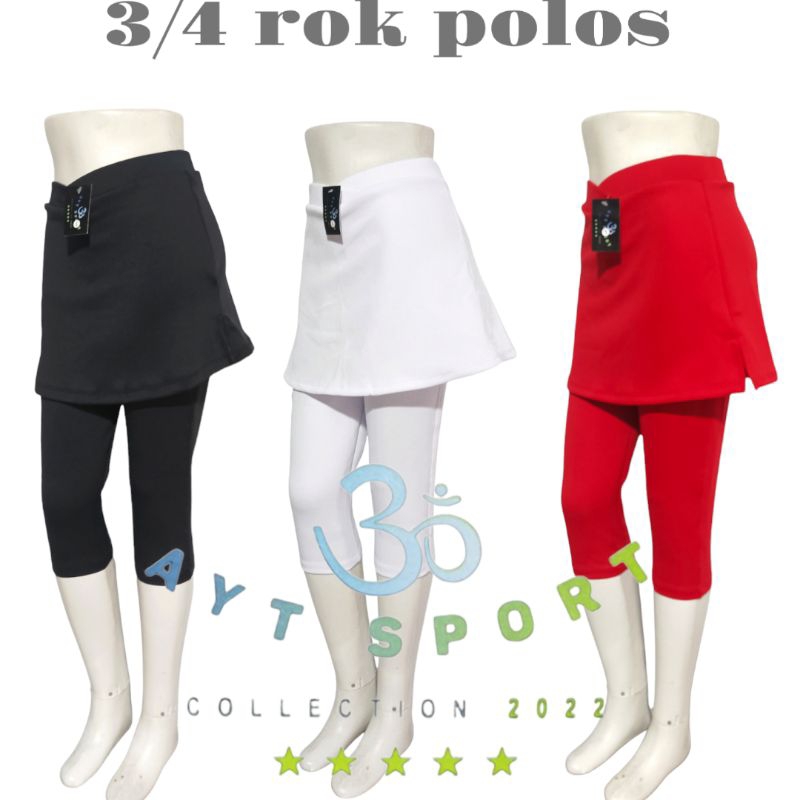 [PROMO][CELANA 3/4 ROK POLOS WANITA][TERLARIS][CELANA SENAM ROK  POLOS WANITA][CELANA PENDEK ROK POL